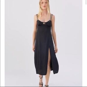 urban outfitters sasha satin dress UO Sasha Satin Pink Mini Dress